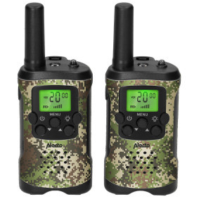 Alecto FR115CAMO - Walkie Talkie voor kinderen en volwassenen - Set van 2 stuks - Bereik tot 7 km - Camouflage