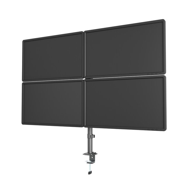 Verstelbare bureauarm voor 4 schermen (draaien, kantelen, roteren), 13â-32''