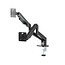 Full-motion dubbele monitorarm met gasveer, 17â-32'', zwart
