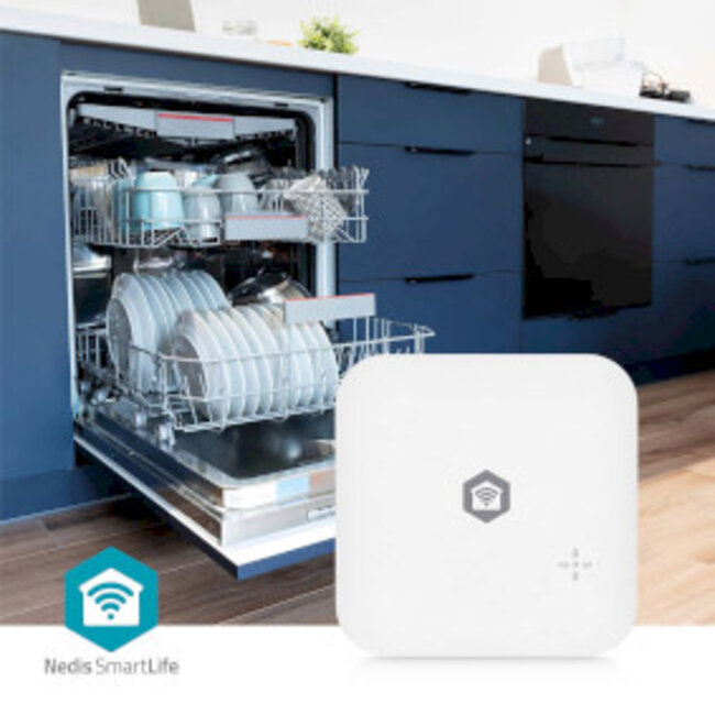 SmartLife Water Detector | Wi-Fi | Batterij Gevoed | Verlenging inbegrepen | Max. batterijduur: 24 Maanden | 80 dB | Wit