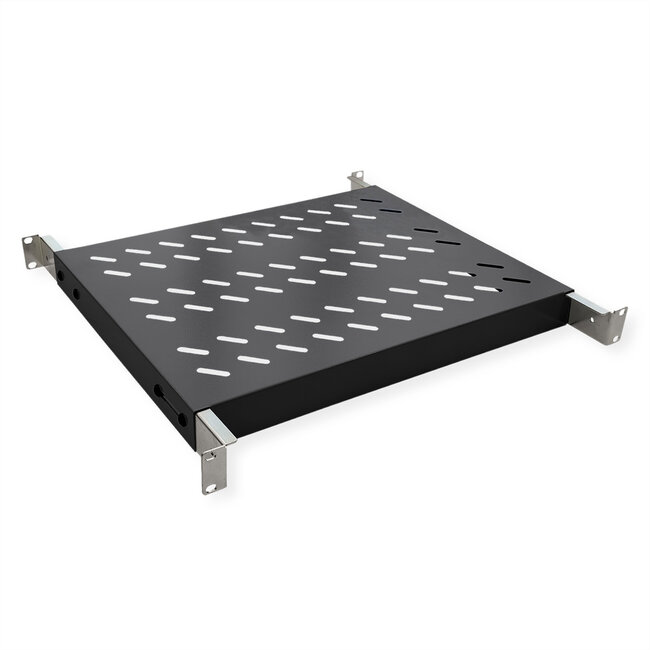 VALUE 19"-Fachboden 1HE tiefenvariabel, 440 x 700 mm, 50kg Traglast