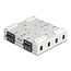 Delock Fiber Optic Wall Box for 4 x SC Simplex or LC Duplex adapters metal housing