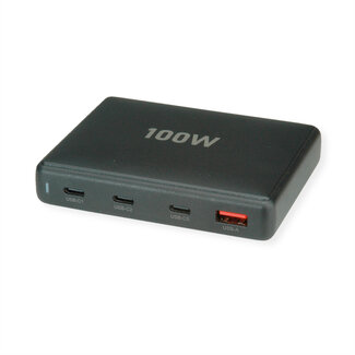 Value VALUE USB Charger, 4 Port (1x USB-A, 3x USB-C), max. 100W