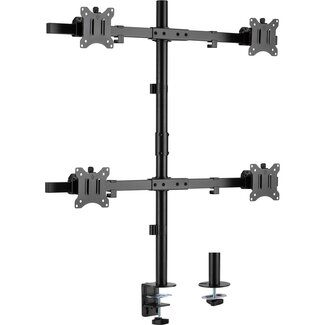 InLine InLine bureaubeugel voor 4 monitoren tot 32 inch | 2x crossbar | full motion