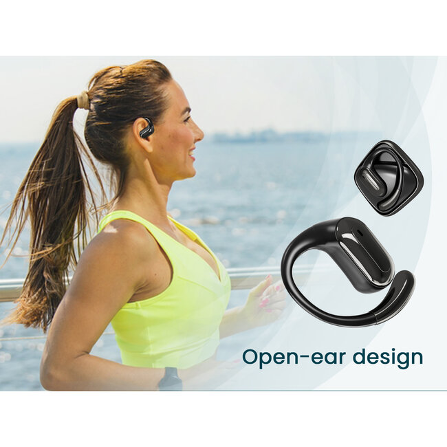 BT open-oor TWS in-ears, zwart