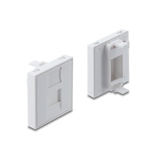 DeLOCK Delock Easy 45 F-Module Cover for Keystone Module 1 Port with dust cap 45 x 45 mm white