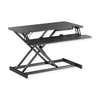 Value VALUE in hoogte verstelbare werkplek, 800 x 400mm, zwart