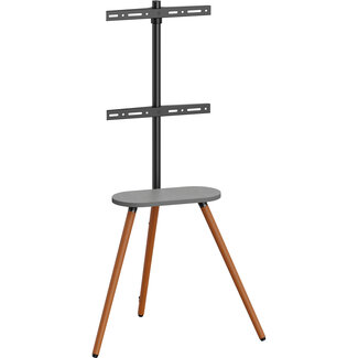 InLine® InLine® woodstand II, TV-standaard met plank, voor TV 43"-65" (110-165 cm)