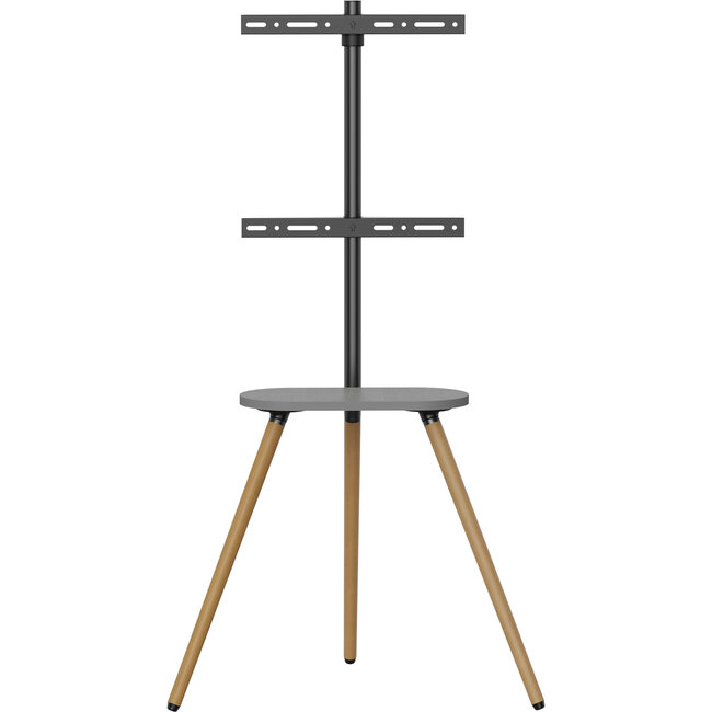 InLine® woodstand II, TV-standaard met plank, voor TV 43"-65" (110-165 cm)