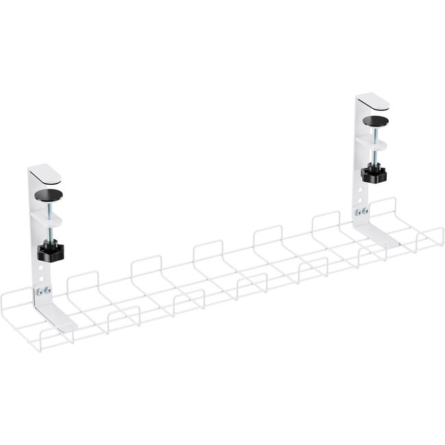 InLine® kabelmanagementraster 60cm voor montage onder een bureau, wit