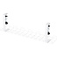 InLine® kabelmanagementraster 60cm voor montage onder een bureau, wit