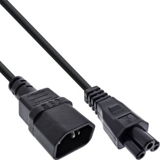 InLine C5 - C14 stroomkabel voor UPS/PDU | 3x 1,00mm | zwart | 2 meter