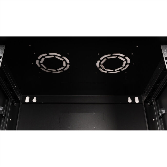 VALUE 19-Zoll Wandgehäuse 6HE, 600x450mm schwarz, Bausatz