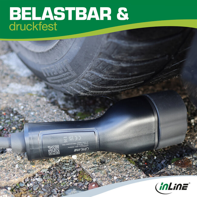 InLine® EV autolaadkabel 22kW type 2, 3-fase, 7,5m