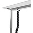 InLine® Flexibele kabelgoot, in hoogte verstelbare tafels met tafelklem, zwart