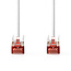 CAT6 Netwerkkabel | RJ45 Male | RJ45 Male | S/FTP | 1.00 m | Rond | LSZH | Wit | Envelop