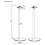 Goobay statief set voor Sonos Era 300 | wit