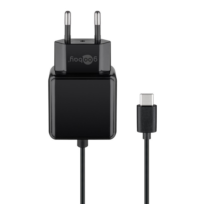 Goobay Universele USB-C Stopcontact Lader - 15W, 5V/3A - Zwart