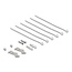Delock Mini Desktop Patch Panel RJ45 jack 6 port Cat.6A shielded black - for mounting on a table, wall or DIN rail