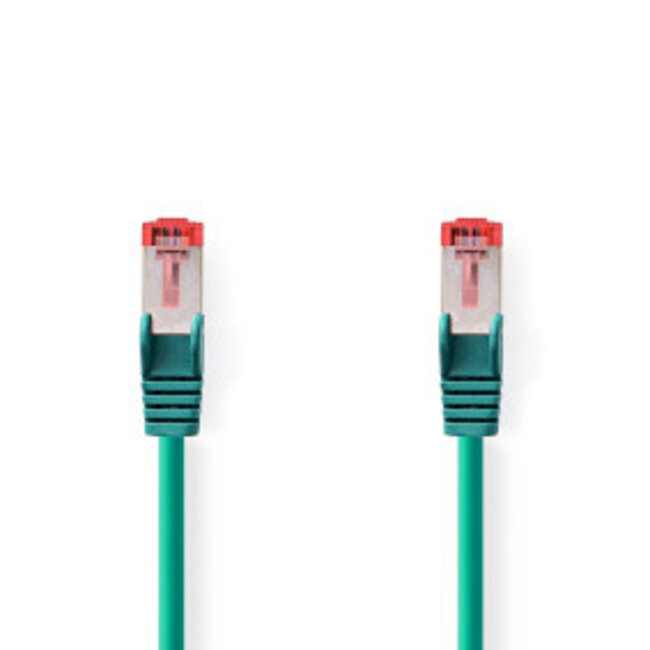 CAT6 Netwerkkabel | RJ45 Male | RJ45 Male | S/FTP | 1.00 m | Rond | LSZH | Groen | Label