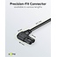 Goobay Connection Cable with Europlug, Angled, 0.5 m, black, (2*0.75 mm²)