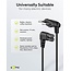 Goobay Connection Cable with Europlug, Angled, 0.5 m, black, (2*0.75 mm²)