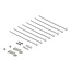 Delock Mini Desktop Patch Panel RJ45 jack 8 port Cat.6A shielded black - for mounting on a table, wall or DIN rail