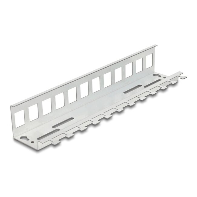 Delock Keystone Metal Holder 12 port for DIN rail and wall mounting