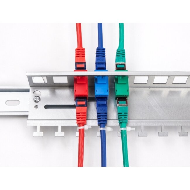 Delock Keystone Metal Holder 12 port for DIN rail and wall mounting