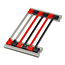 SCHROFF geleiderail met codering voor CompactPCI/ VME64x, PC, 160 mm, 2 mm groefbreedte, rood, 10 stuks