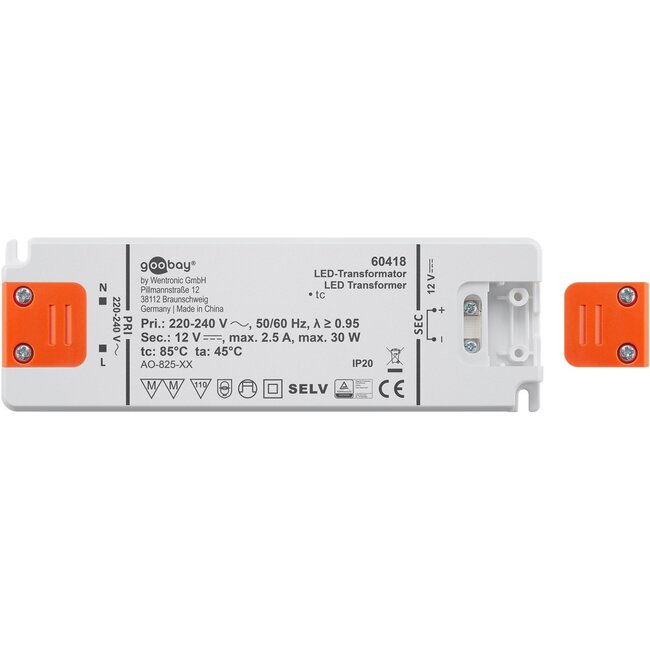Goobay LED Transformer 12 V (DC) (DC), 30 W