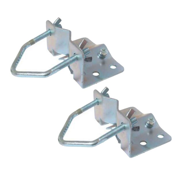 Mastvoetklem set voor satellietschotel | diameter tot 60 mm | staal