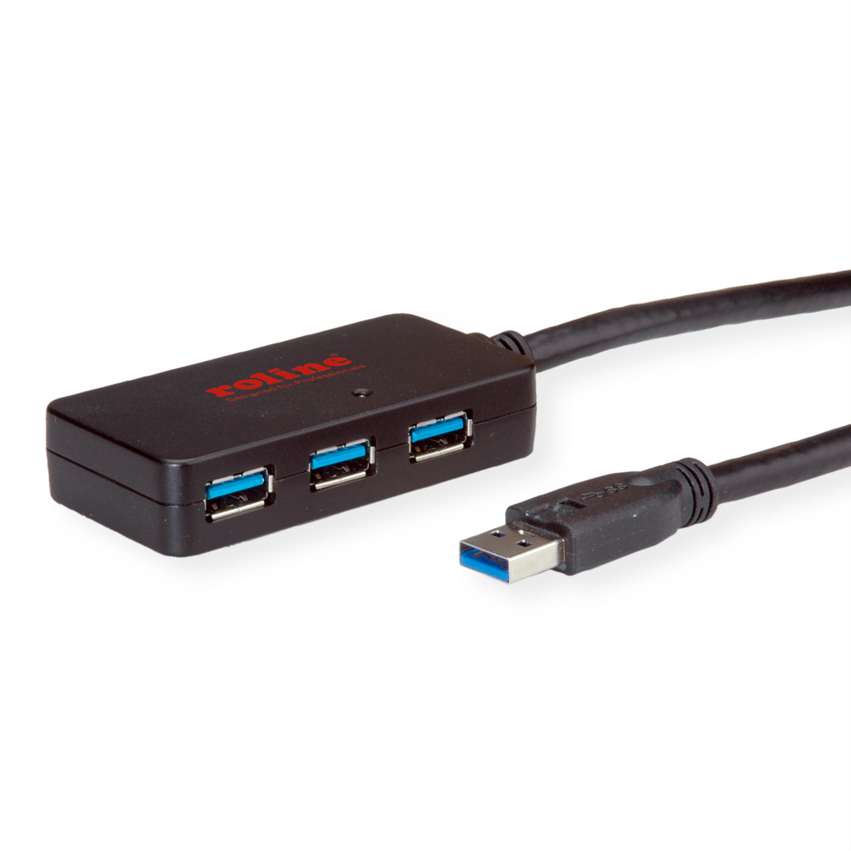 Roline USB 3.0 4-port Hub met repeater 10m