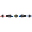 Delock Cable Connector RJ45 jack to RJ45 jack Cat.7 with M23 thread IP68 dust and waterproof