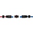 Delock Cable Connector RJ45 jack to RJ45 jack Cat.6 with M16 thread and bayonet lock IP68 dust and waterproof