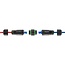 Delock Cable Connector RJ45 jack to RJ45 jack Cat.6 with M16 thread IP68 dust and waterproof