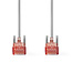 CAT6 Netwerkkabel | RJ45 Male | RJ45 Male | U/UTP | 10.0 m | Rond | PVC | Grijs | Label