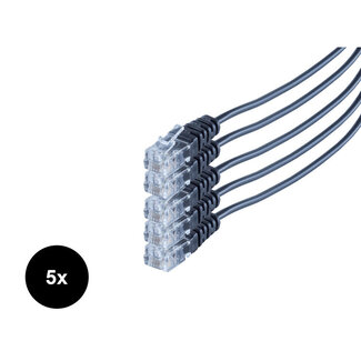 S-Impuls Telefon/-Westernkabel, Rund RJ11 Kupfer VE 5, 1,5m