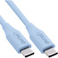 InLine® USB 2.0-kabel, USB-C-snelladingskabel 100 W, ijsbonbon, 0,5m