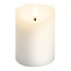 Goobay LED Real Wax Candle, white, 7.5 x 10 cm