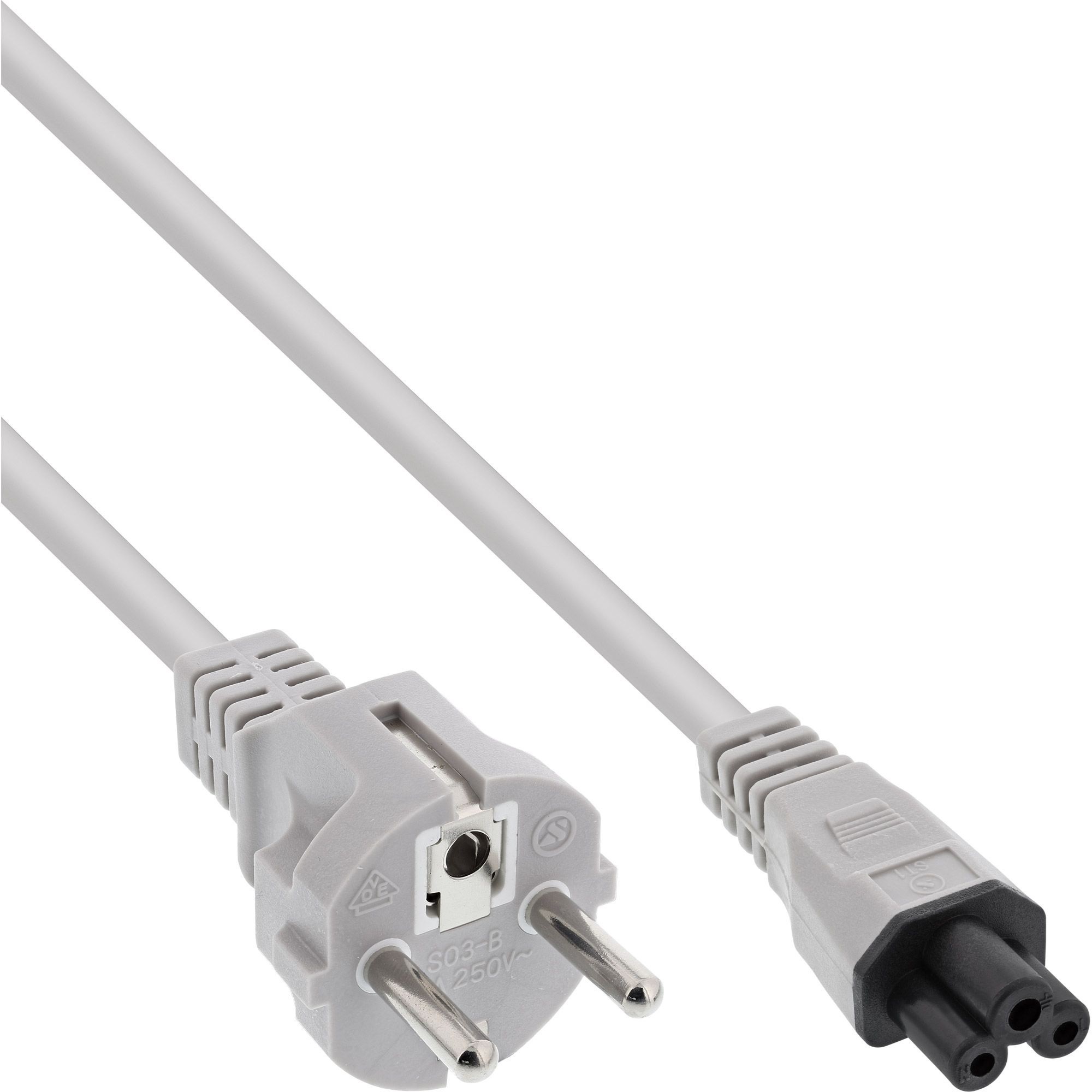 InLine 16656R. Snoerlengte: 0,5 m, Aansluiting 1: CEE7/7, Aansluiting 2: C5 stekker