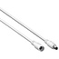 DC verlengkabel | 5,5 x 2,5mm | max. 120W | AWG20 | wit | 3 meter