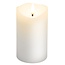 Goobay LED Real Wax Candle, white, 7.5 x 12.5 cm