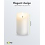 Goobay LED Real Wax Candle, white, 7.5 x 12.5 cm