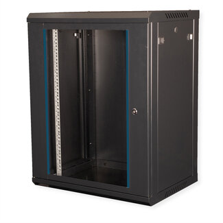 Value VALUE 19 inch wandbehuizing 15HE, 600x450 mm zwart, bouwpakket