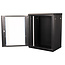 VALUE 19 inch wandbehuizing 15HE, 600x450 mm zwart, bouwpakket