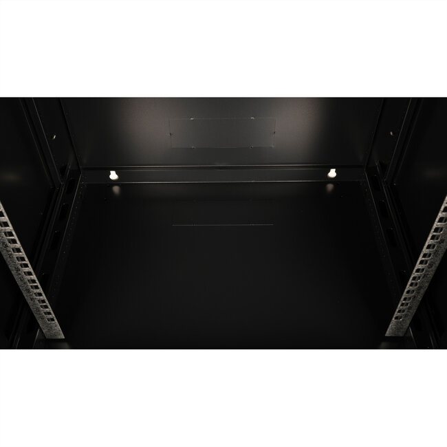 VALUE 19 inch wandbehuizing 15HE, 600x450 mm zwart, bouwpakket