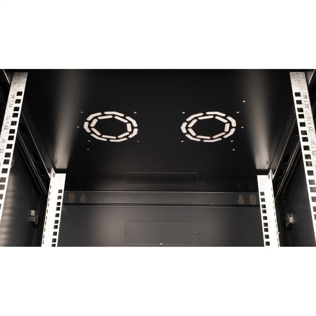 VALUE 19 inch wandbehuizing 18HE, 600x600 mm zwart, bouwpakket