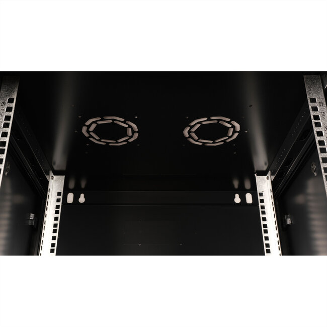 VALUE 19 inch wandbehuizing 9HE, 600x600 mm zwart, bouwpakket