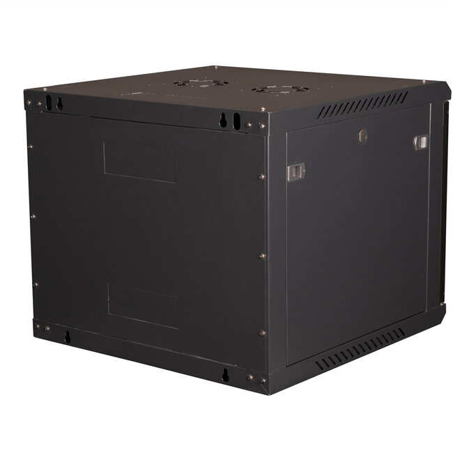 VALUE 19 inch wandbehuizing 9HE, 600x600 mm zwart, bouwpakket